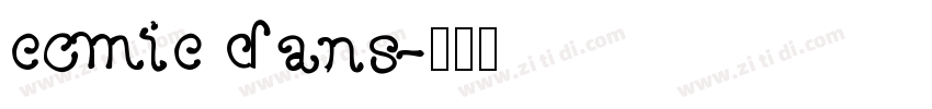 comic dans字体转换